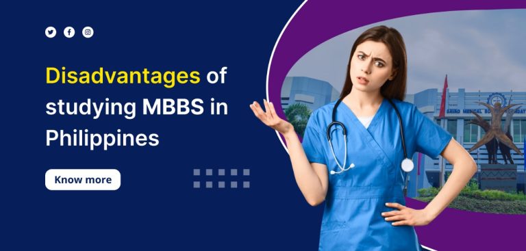 Disadvantages of studying MBBS in Philippines